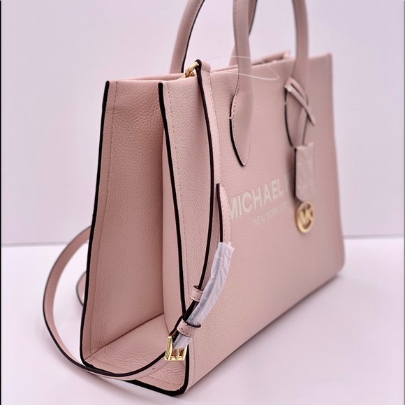 Michael Kors MK Mirella Medium Pebbled Leather Tote Bag - Picture 6 of 12